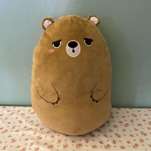 Large Squishy Soft Mochi Potato Kawaii Cute Sleepy Blushing Bear Plush Toy